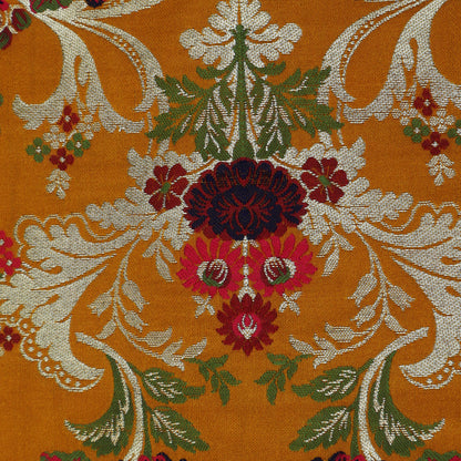 Musturd Color Multi Kimkhab Fabric