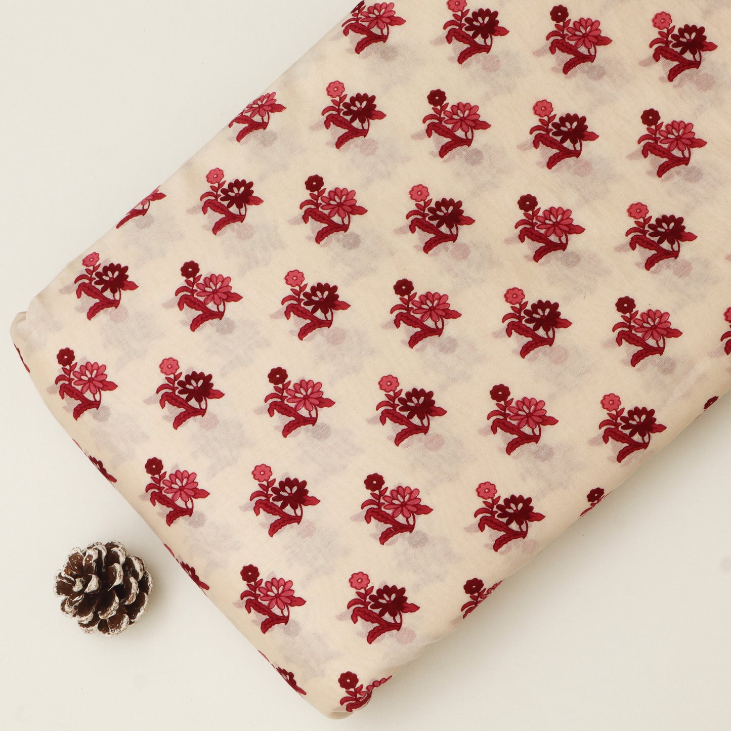Chanderi Silk Print Fabric