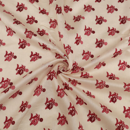 Chanderi Silk Print Fabric