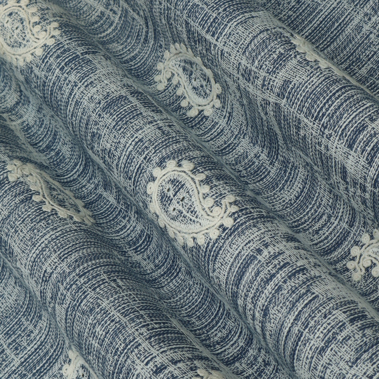 Denim Embroidery Fabric
