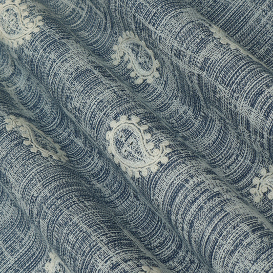 Denim Embroidery Fabric