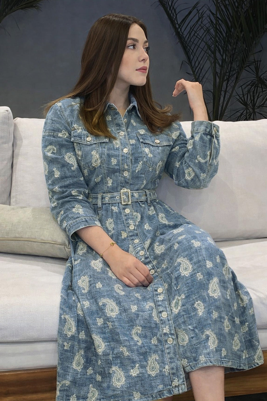 Denim Embroidery Fabric