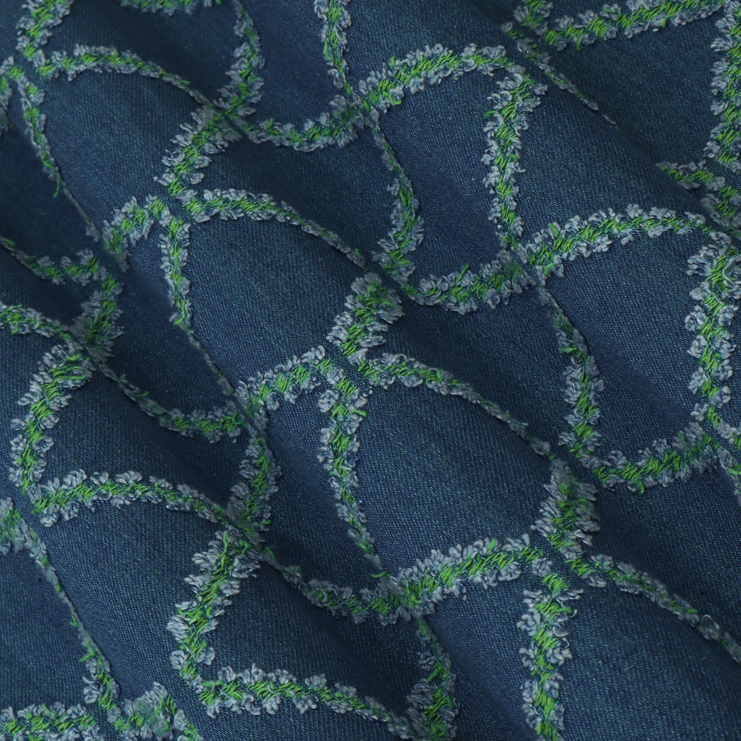 Denim Embroidery Fabric