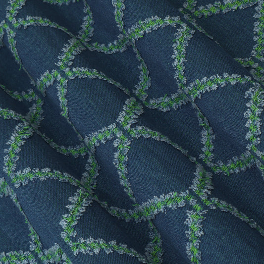 Denim Embroidery Fabric