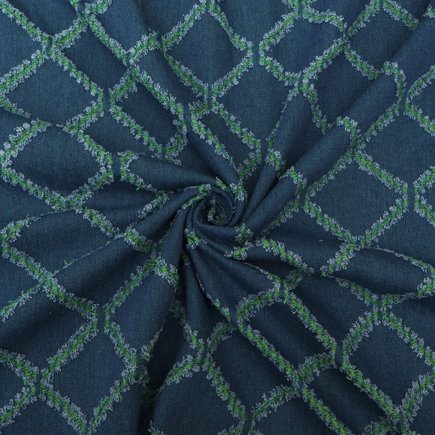 Denim Embroidery Fabric