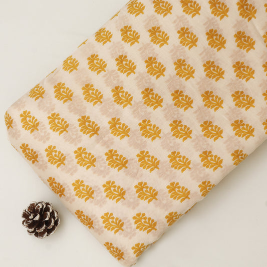 Chanderi Silk Print Fabric