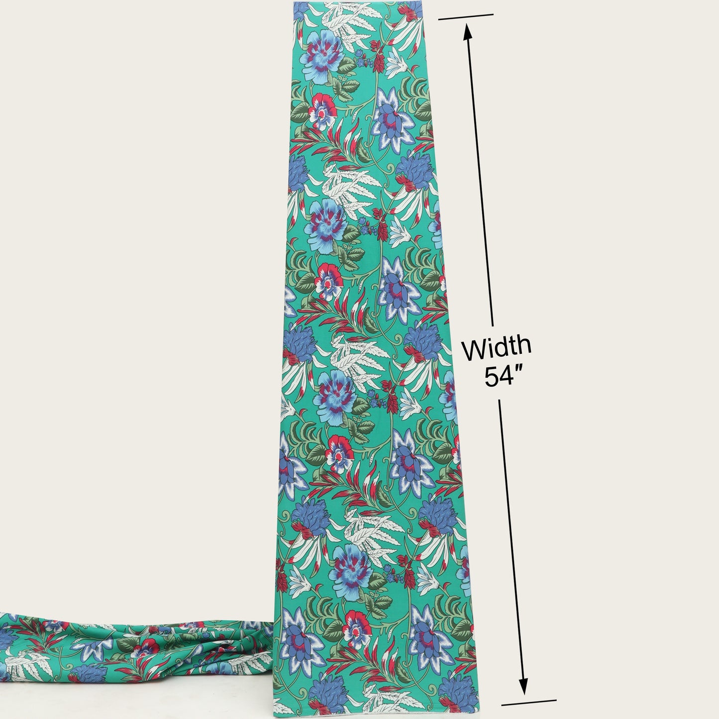 Floral Denim Print Fabric