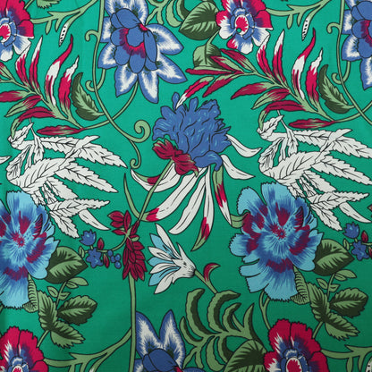 Floral Denim Print Fabric