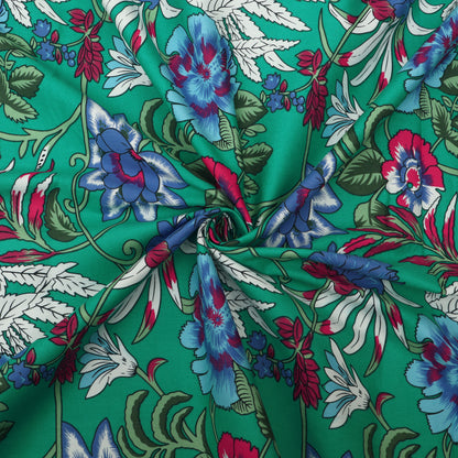 Floral Denim Print Fabric