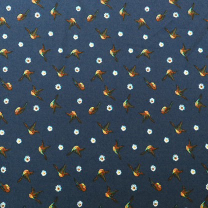 Floral Denim Print Fabric