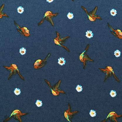 Floral Denim Print Fabric
