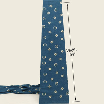 Floral Sequins Denim Embroidery