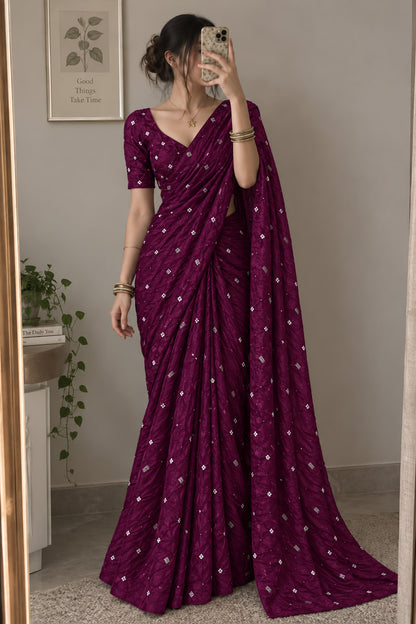 Chiniya Bandhani Brocade
