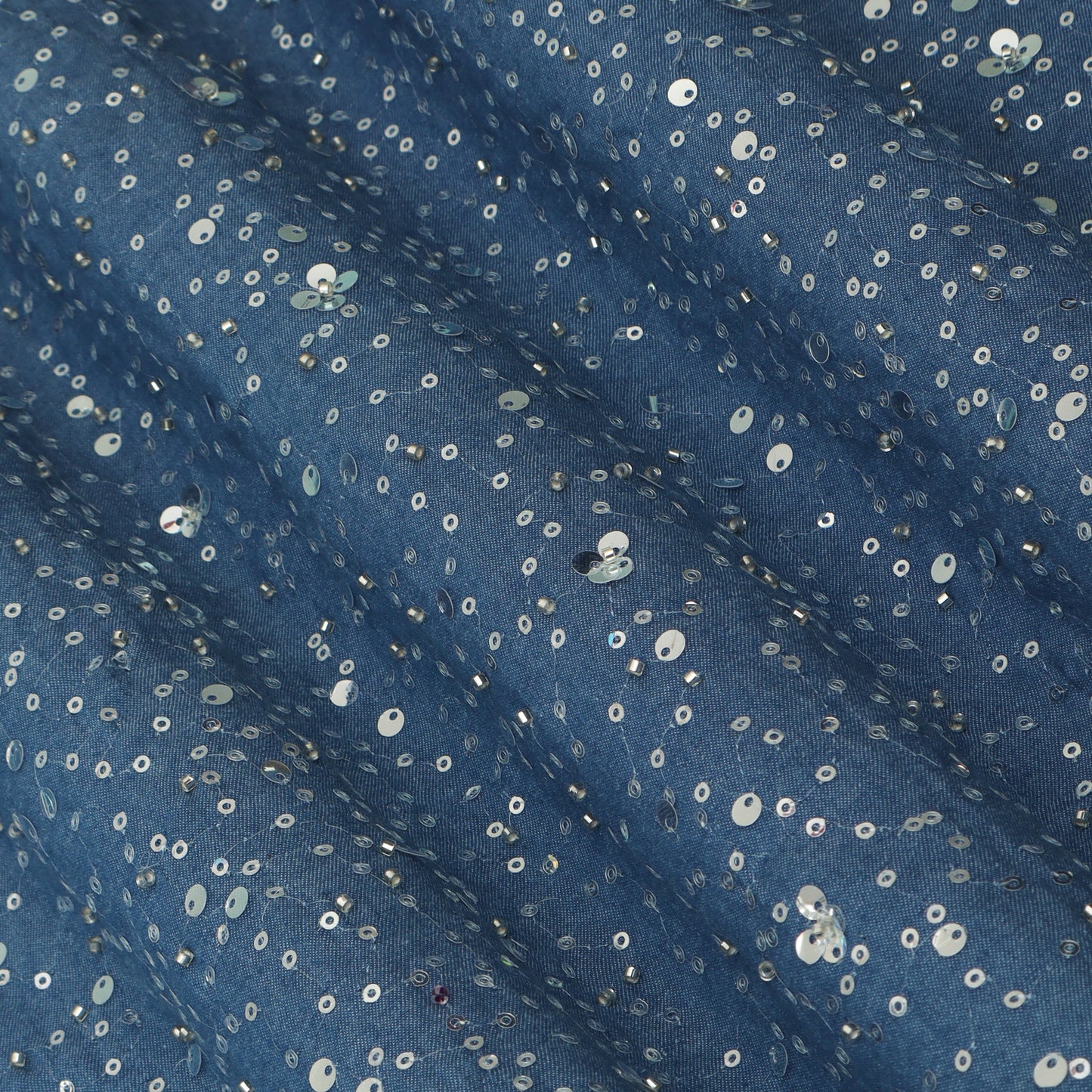 Denim Sequins Embroidery