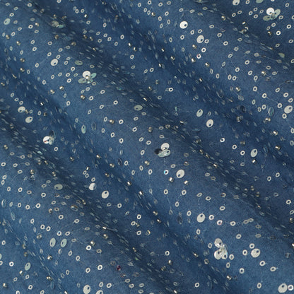 Denim Sequins Embroidery