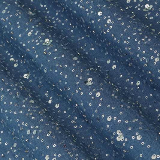 Denim Sequins Embroidery