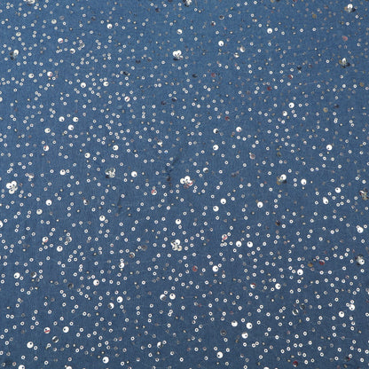 Denim Sequins Embroidery