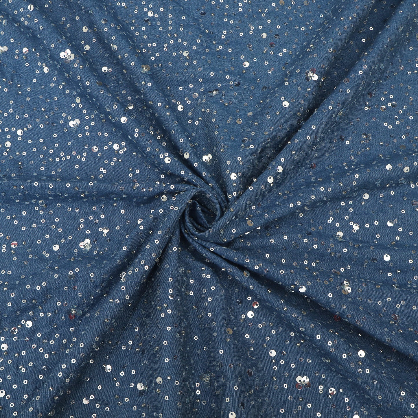 Denim Sequins Embroidery