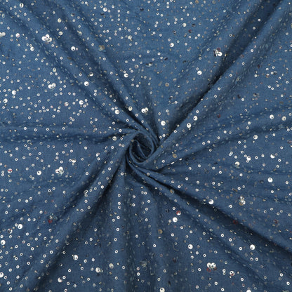 Denim Sequins Embroidery