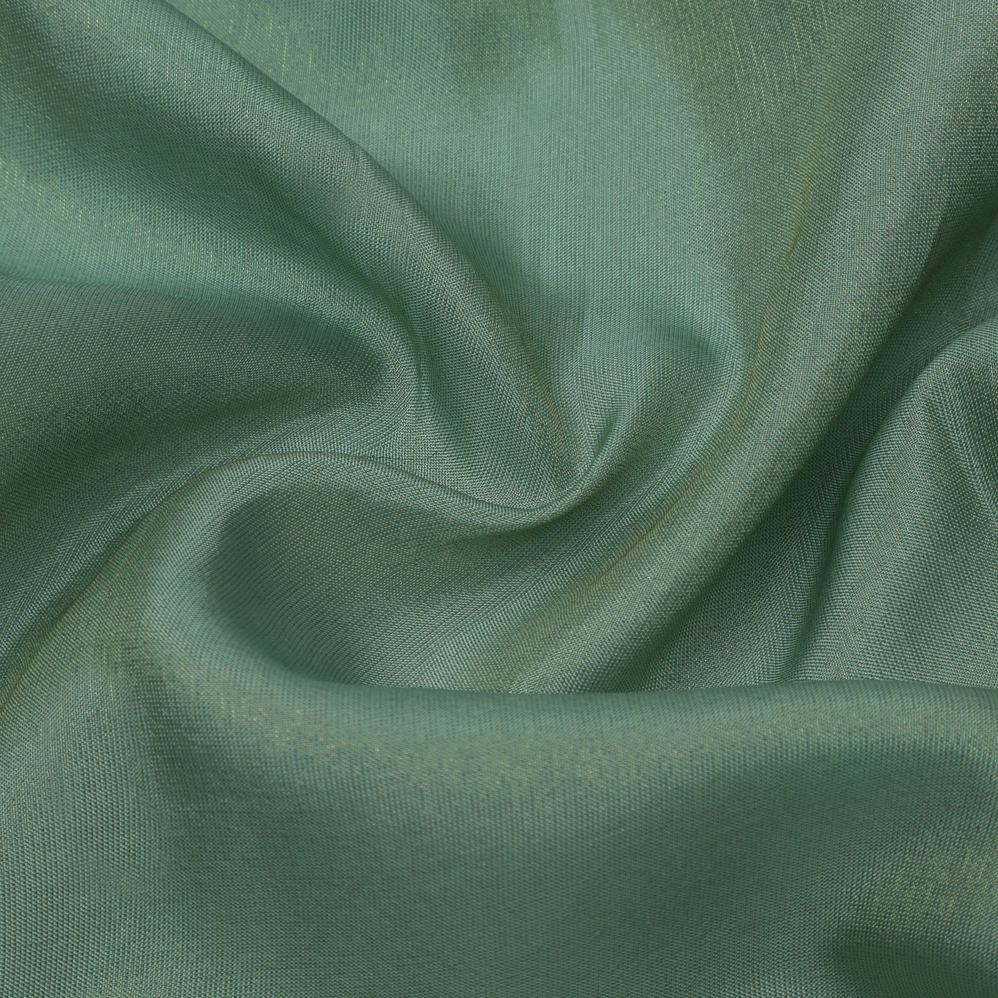 Fern Green Color Tissue plain Fabric