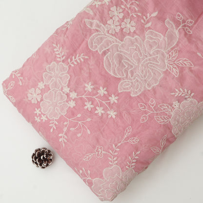 Mul Chanderi Embroidery Fabric