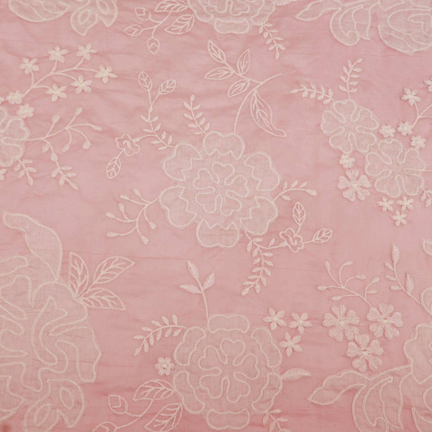 Mul Chanderi Embroidery Fabric