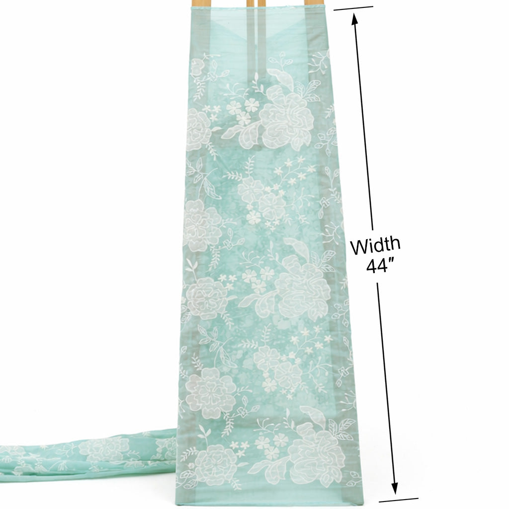 Mul Chanderi Embroidery Fabric