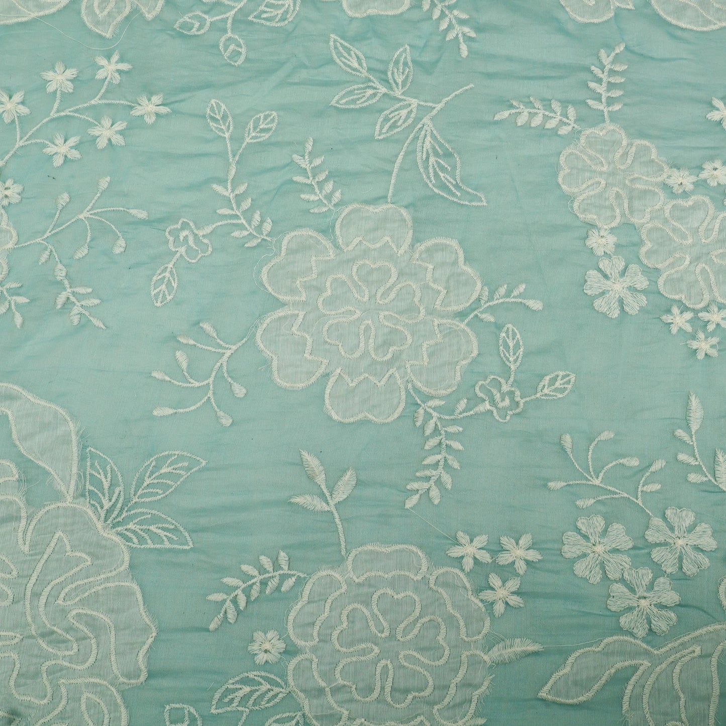 Mul Chanderi Embroidery Fabric
