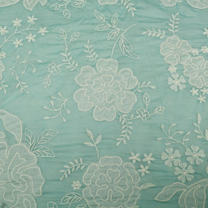 Mul Chanderi Embroidery Fabric
