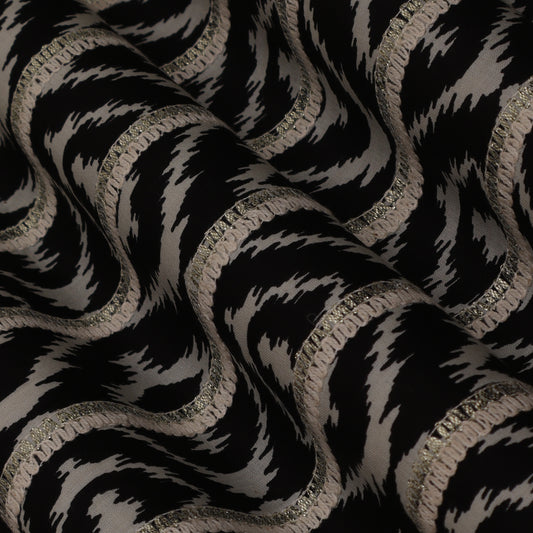 Colored Cotton Gota Work Fabric