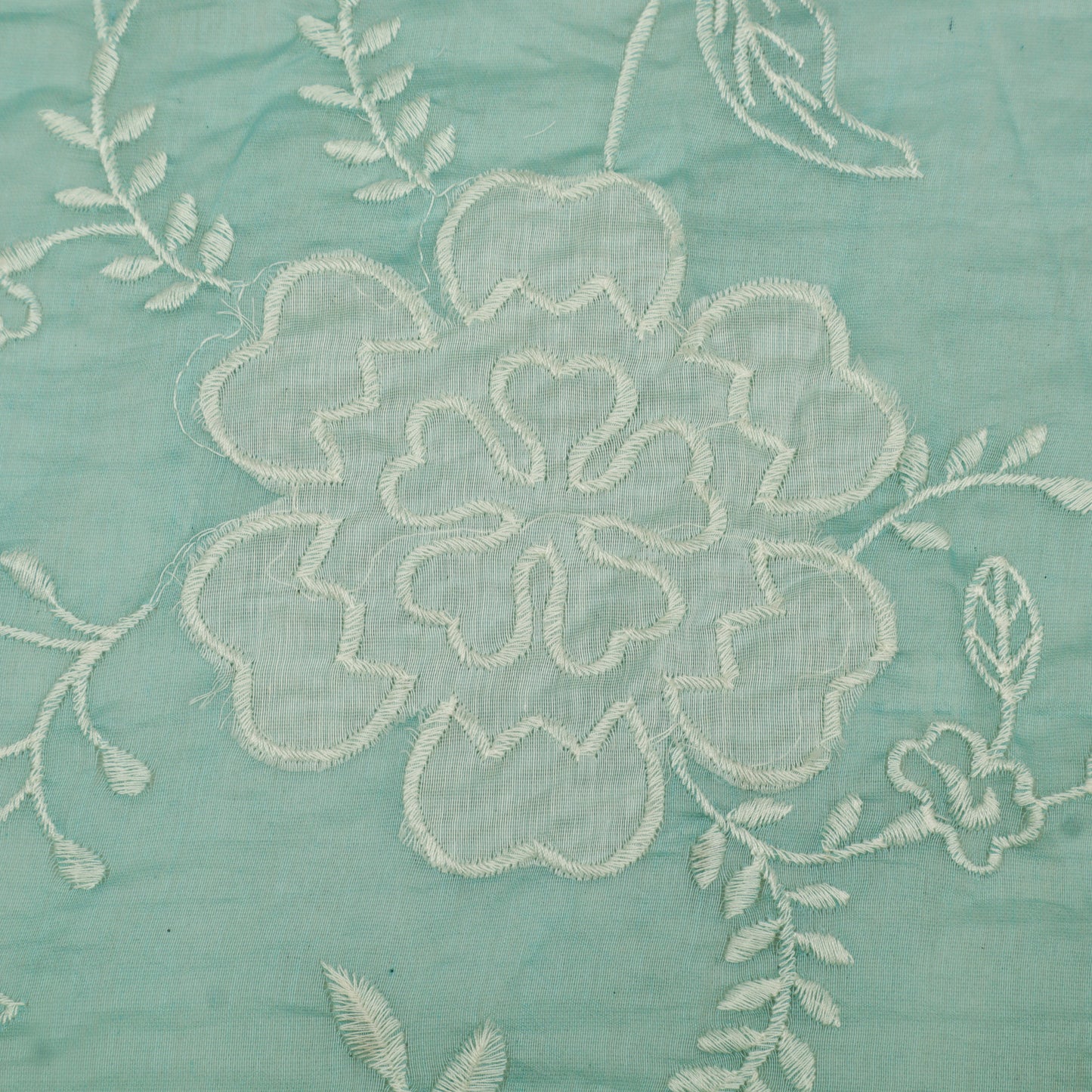Mul Chanderi Embroidery Fabric