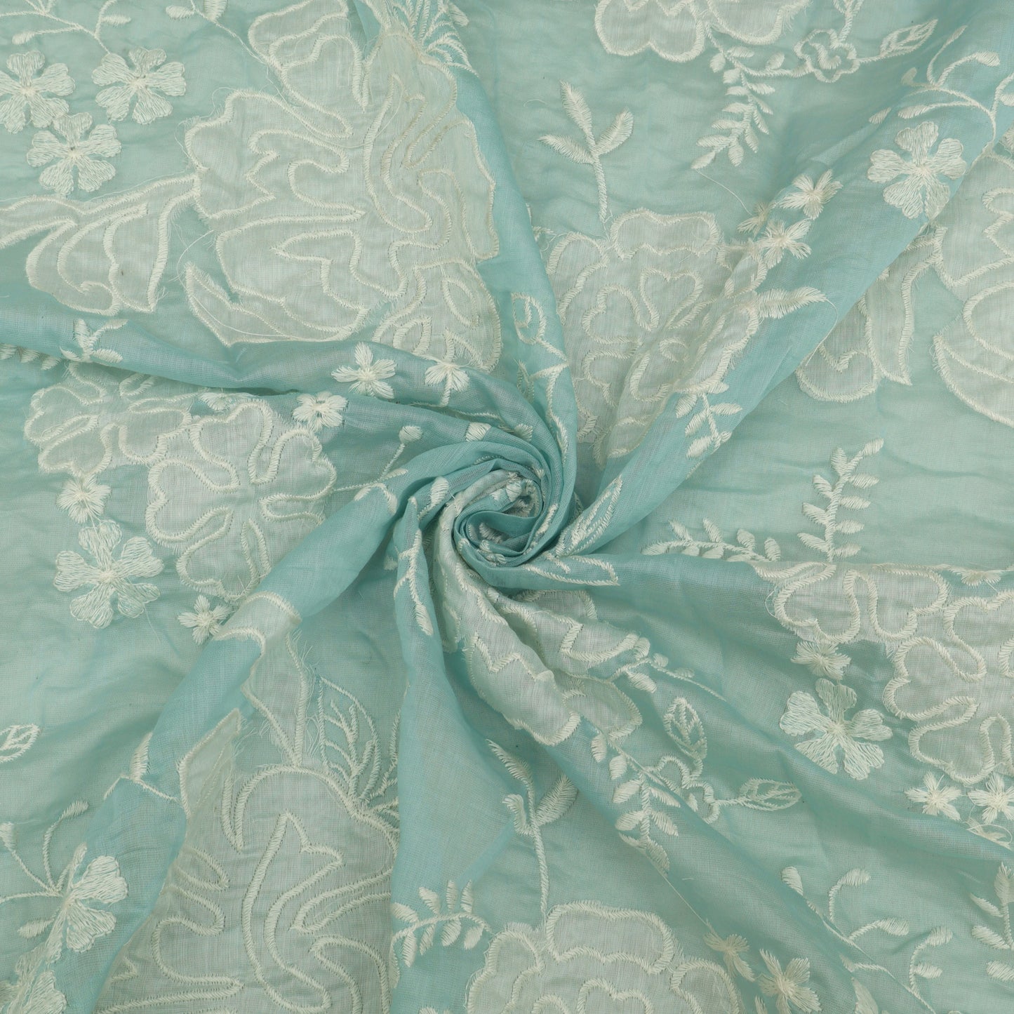 Mul Chanderi Embroidery Fabric