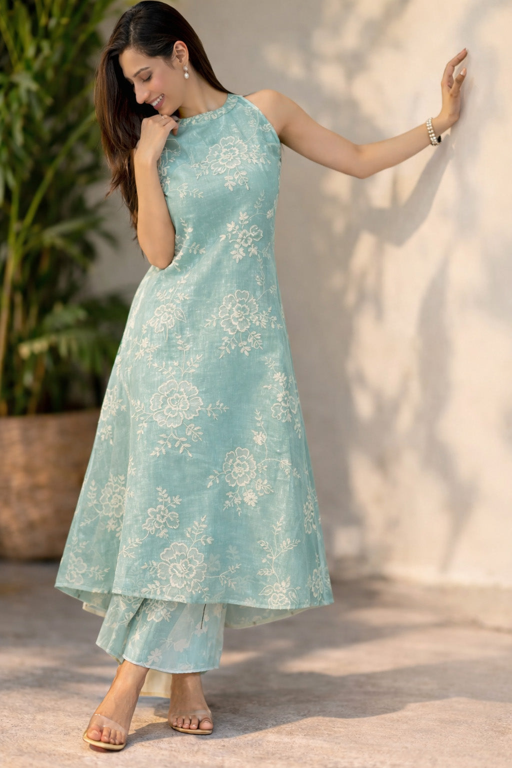 Mul Chanderi Embroidery Fabric