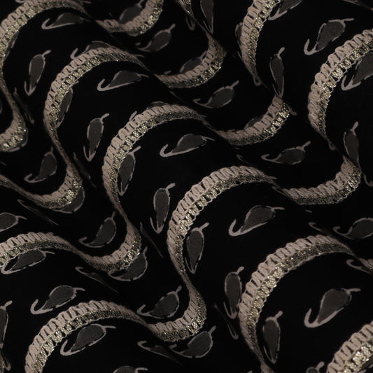 Colored Cotton Gota Work Fabric