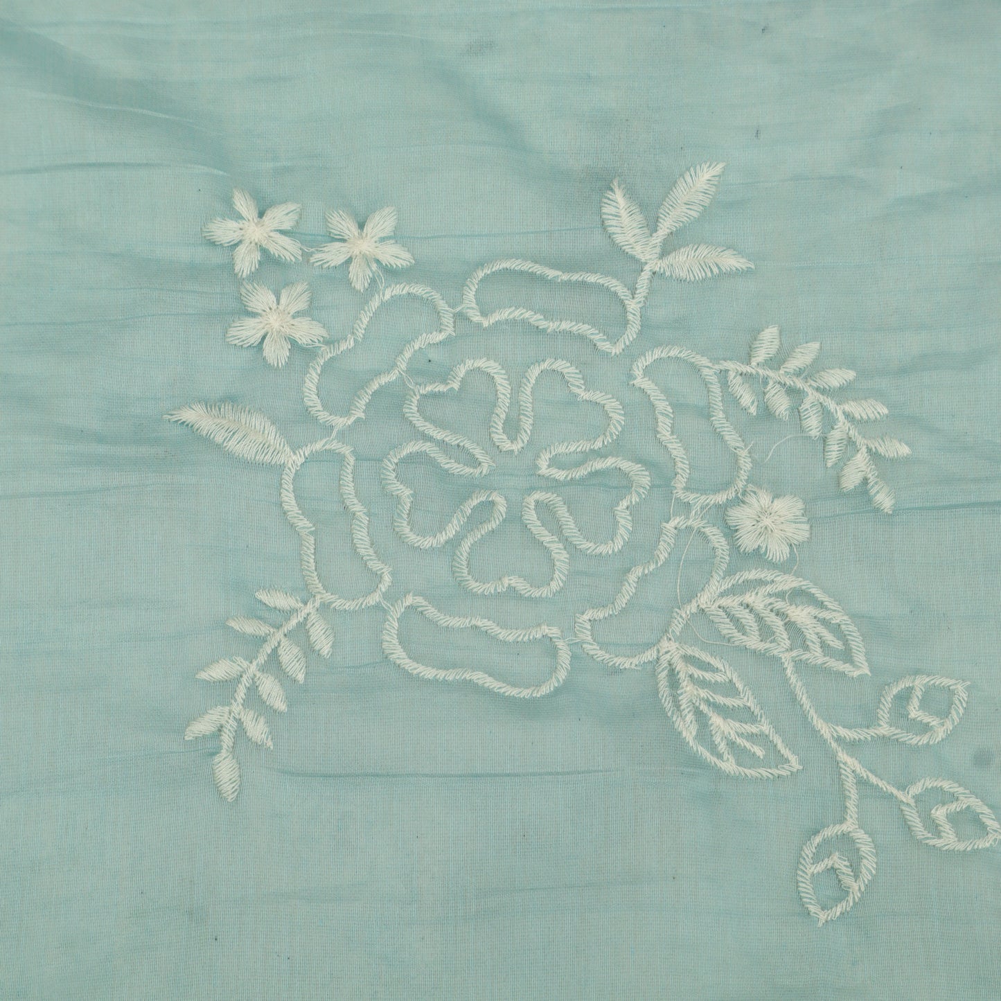 Mul Chanderi Embroidery Fabric
