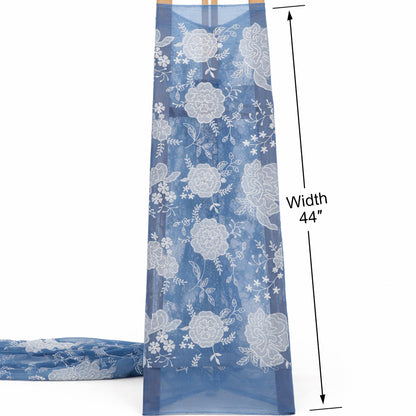 Mul Chanderi Embroidery Fabric