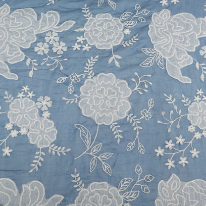 Mul Chanderi Embroidery Fabric