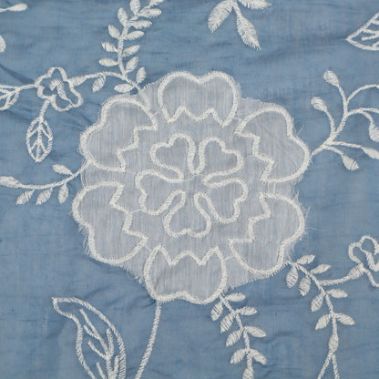 Mul Chanderi Embroidery Fabric