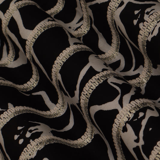 Colored Cotton Gota Work Fabric