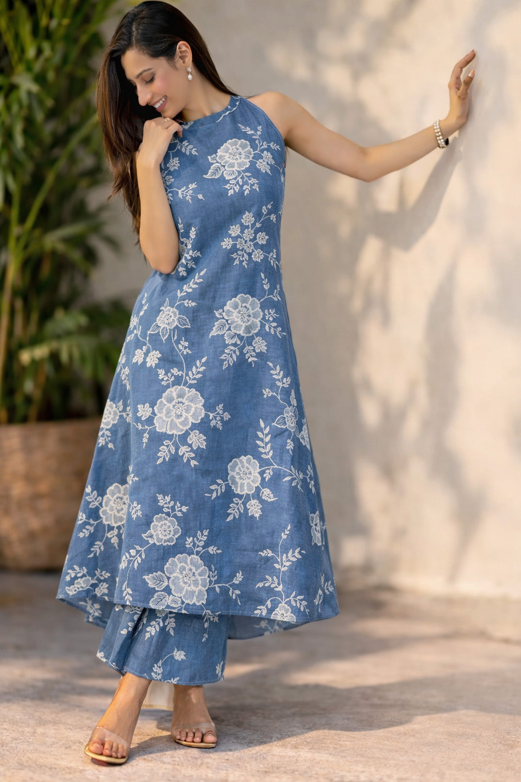 Mul Chanderi Embroidery Fabric