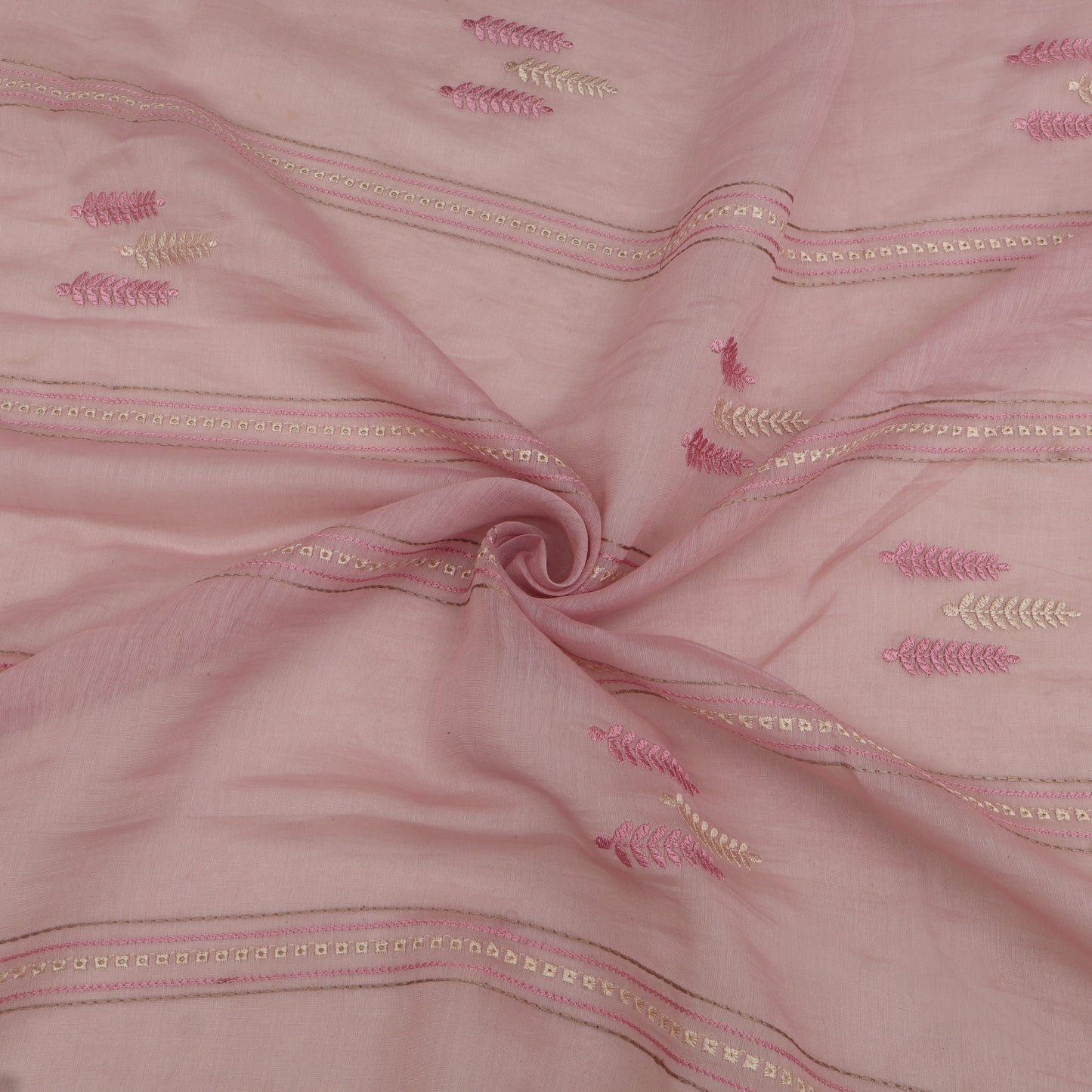 Chanderi Embroidery Fabric