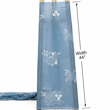 Mul Chanderi Embroidery Fabric
