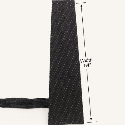 Black Textured Denim Fabric