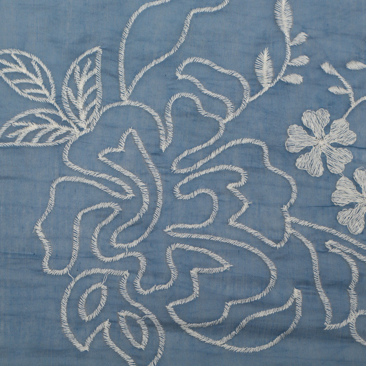 Mul Chanderi Embroidery Fabric