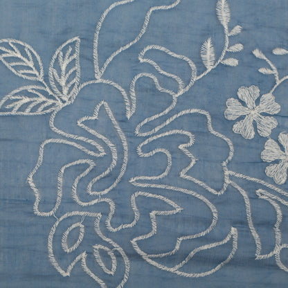 Mul Chanderi Embroidery Fabric