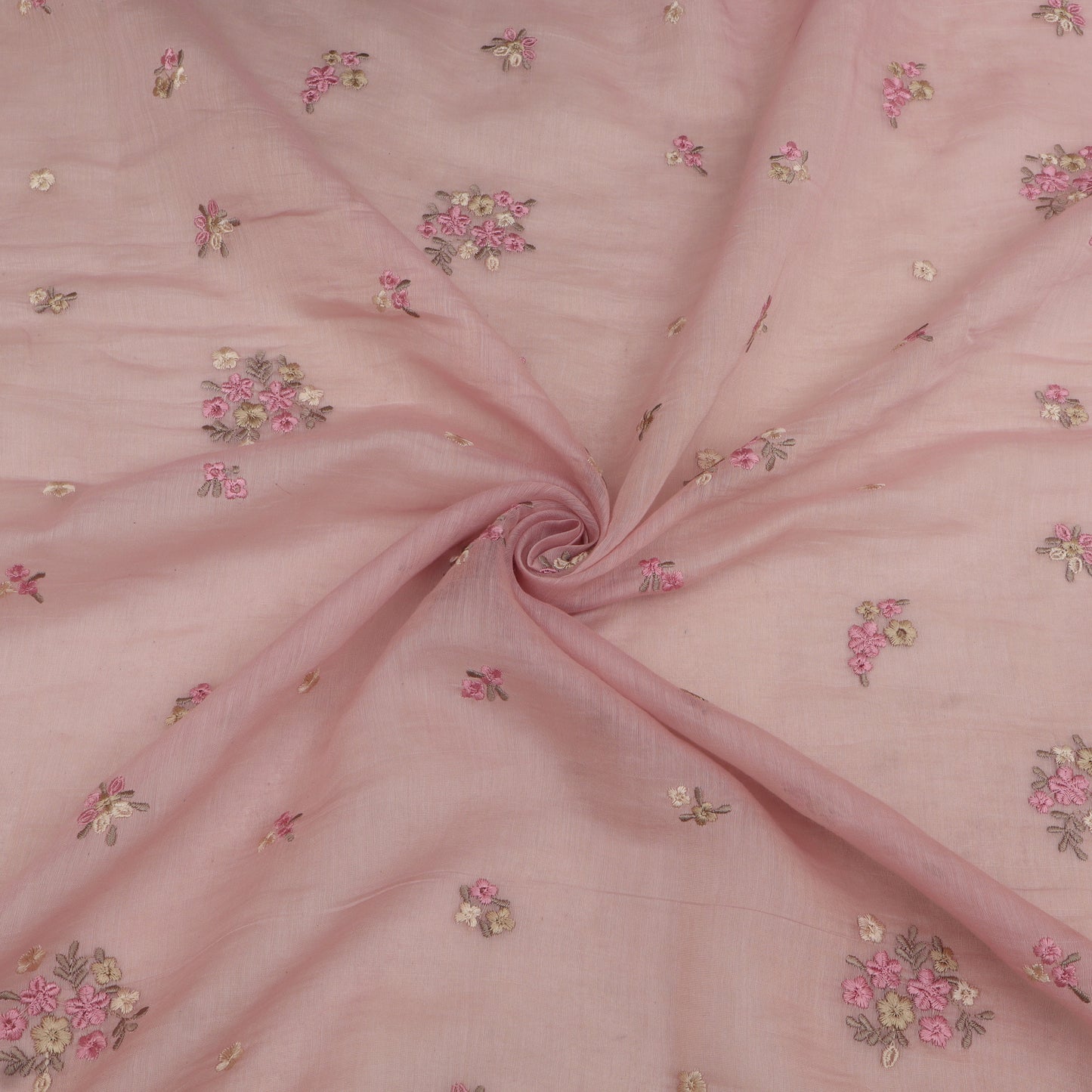Chanderi Embroidery Fabric