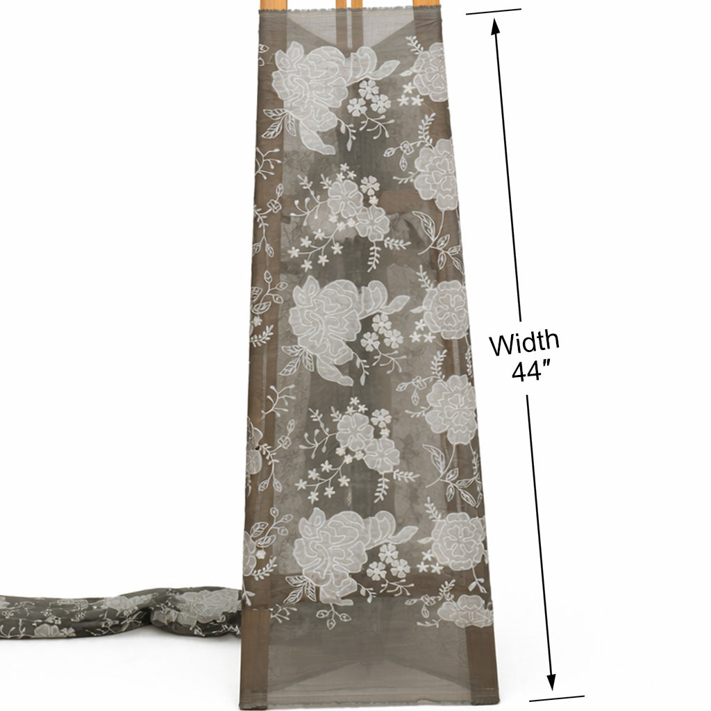 Mul Chanderi Embroidery Fabric