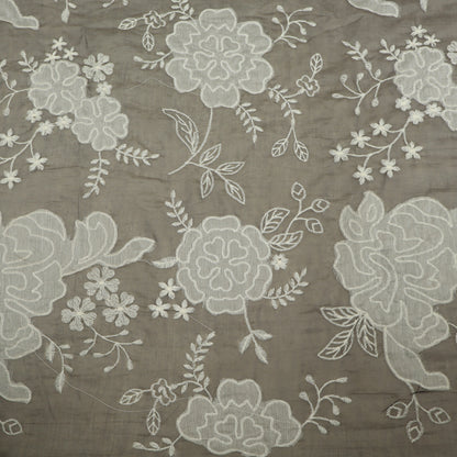 Mul Chanderi Embroidery Fabric