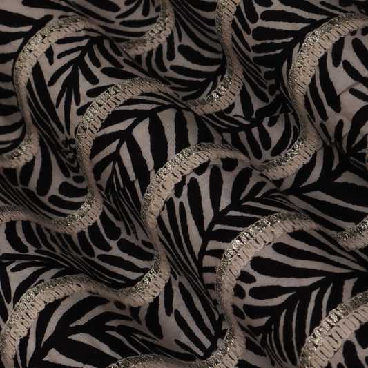 Colored Cotton Gota Work Fabric