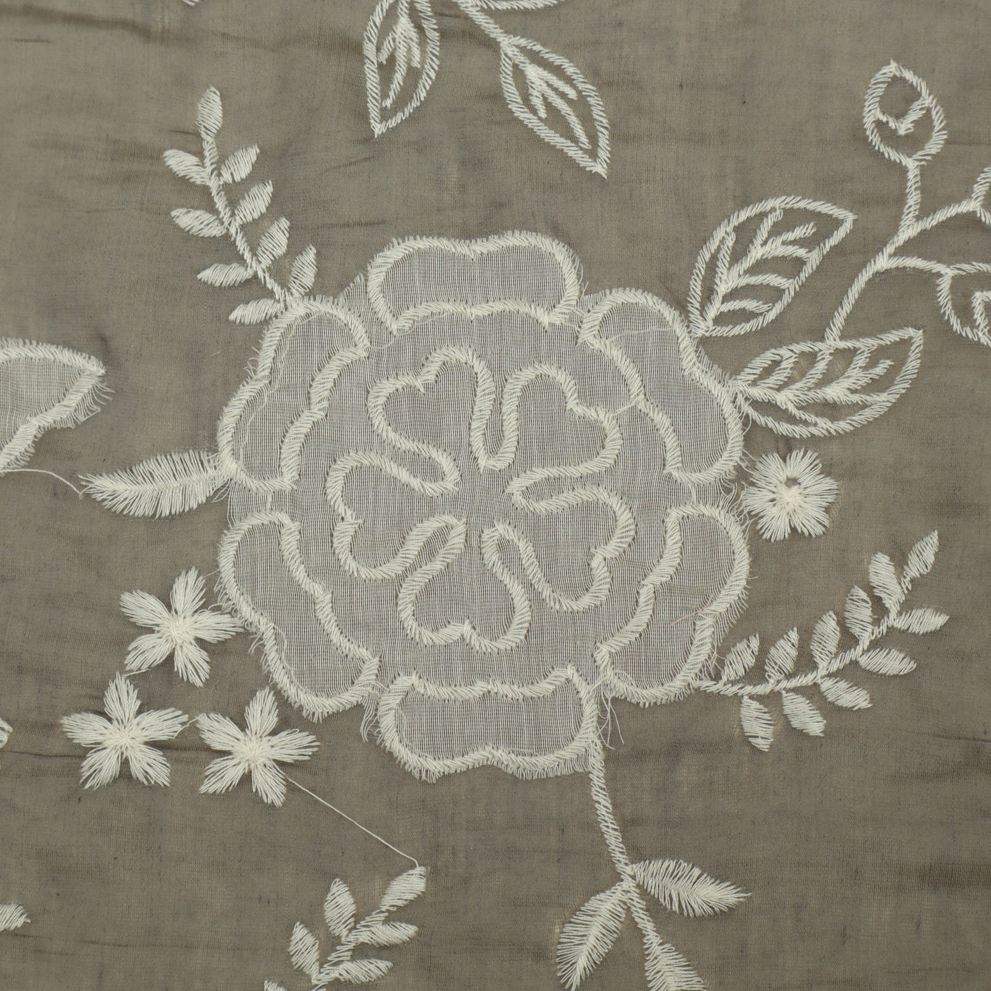 Mul Chanderi Embroidery Fabric